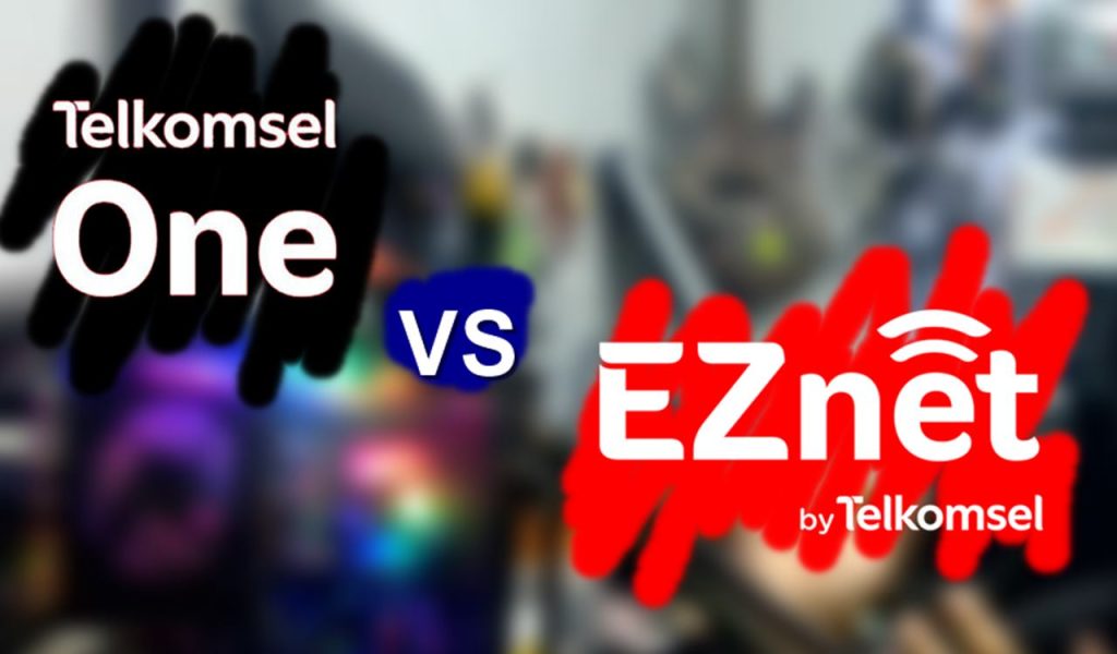 EZNET 20 Mbps Fiber Optic vs Telkomsel One Dynamic 20 Mbps